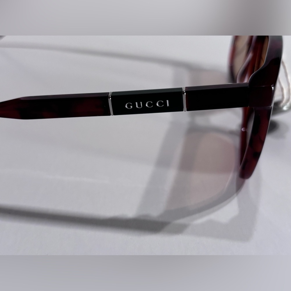 NWT $812 GUCCI  Brown Square Sunglasses GG0843S 003 Unisex - Picture 10 of 17